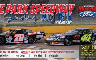 Races for Thursday, Aug. 15 postponed, rescheduled for this Sunday